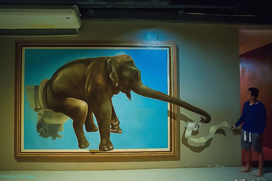 3D galerija u Pattayi - selfie atrakcija za djecu i odrasle