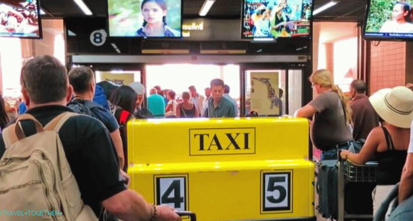 Zračna luka Don Muang u Bangkoku - Taxi Call Desk