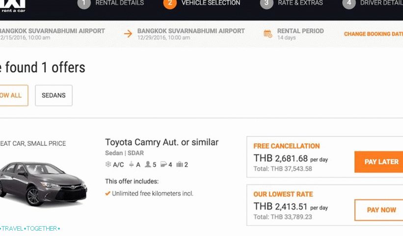 Rent a car u Tajlandu - osiguranje, dokumenti, cijene, savjeti