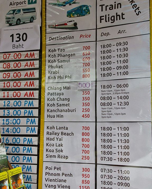 Transferi s puta Khao San u Bangkoku