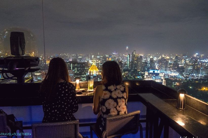 Vertigo bar i restoran na krovu Banyan Tree Bangkok - 61. kat