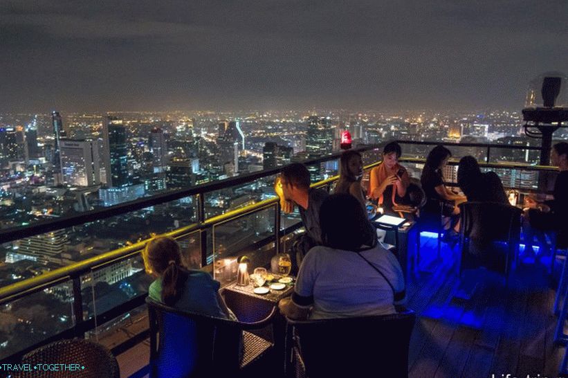 Vertigo bar i restoran na krovu Banyan Tree Bangkok - 61. kat