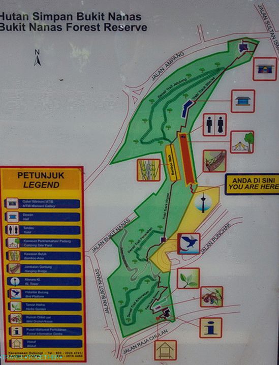 Karta parka Bukit Nanas