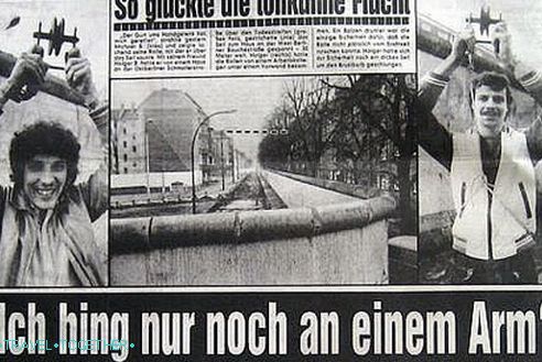 Dva brata koja su se kroz konopac kretala kroz Berlinski zid