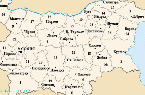 Upravna podjela Bugarske