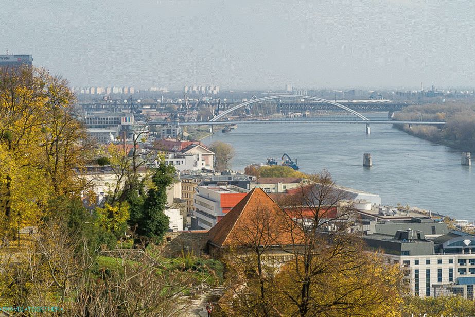 Širok Dunav teče kroz cijeli grad