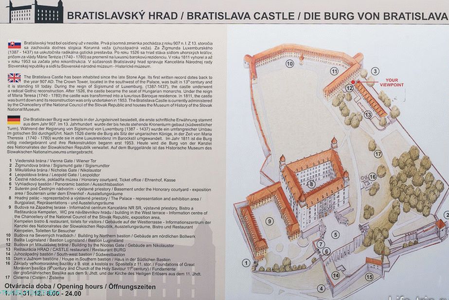 Karta teritorija grada Bratislave