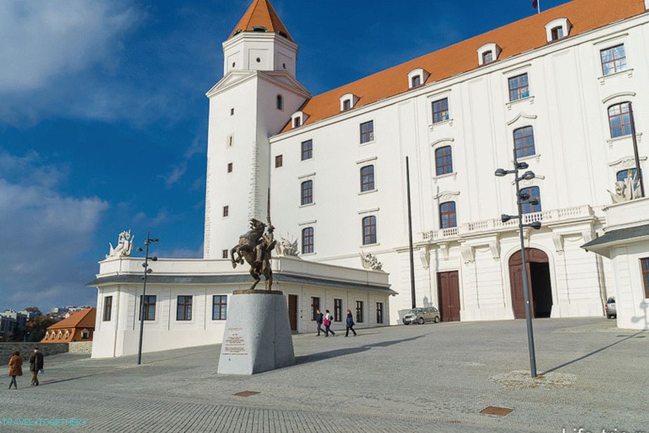 Područje ispred dvorca