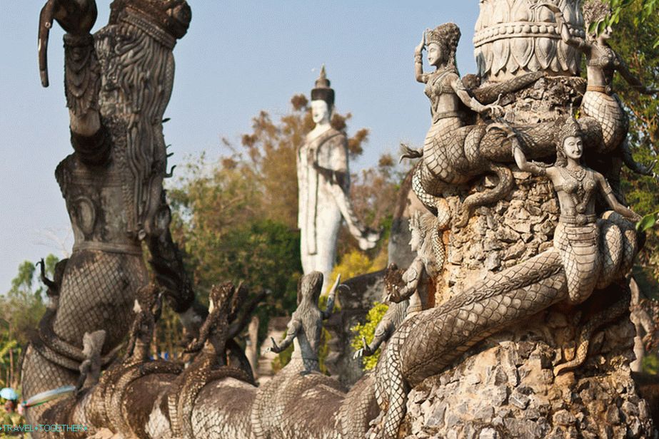 Park skulptura Buddha Sala Keoku