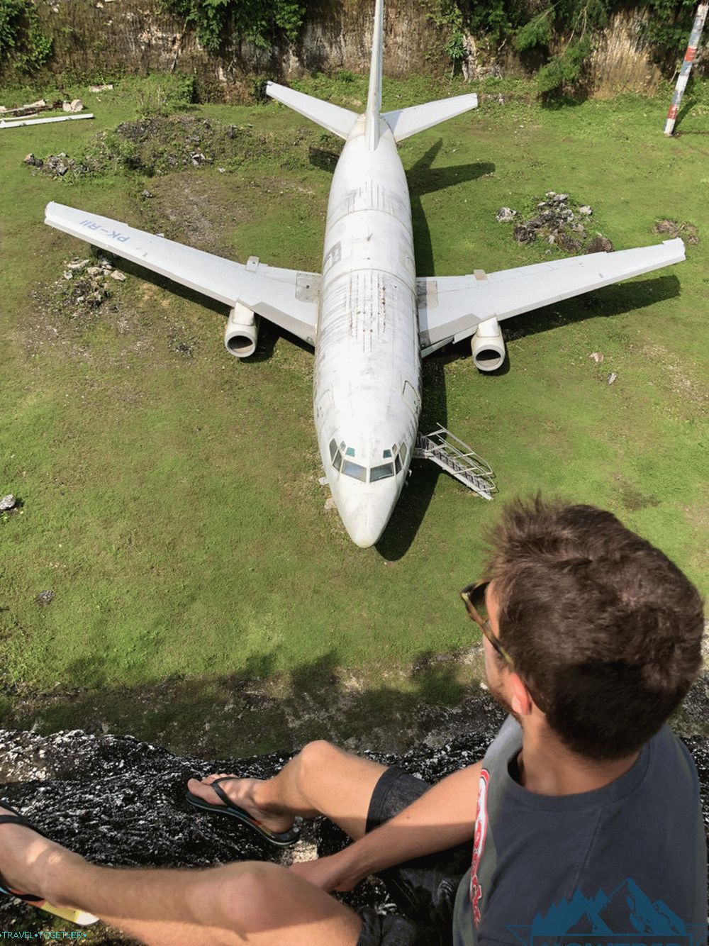 Airplane on Bali Landmark