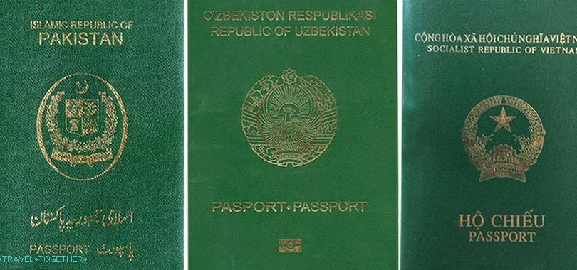 Zelena boja putovnice