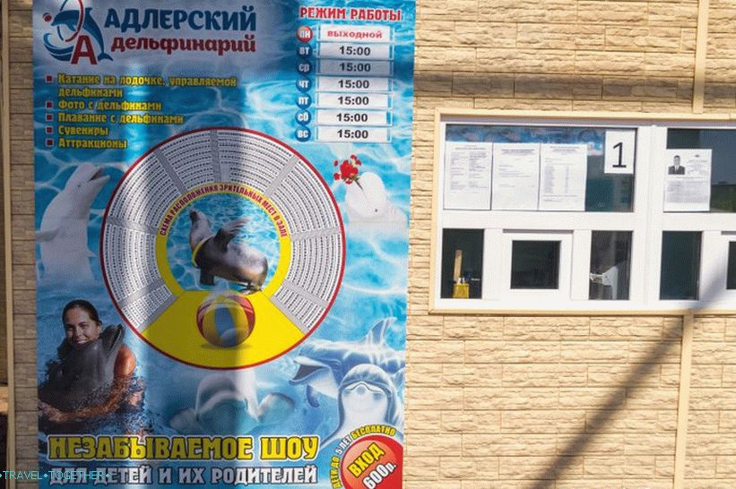 Delfinarij u Adleru (bivši Aquatorium) - za neiskusne