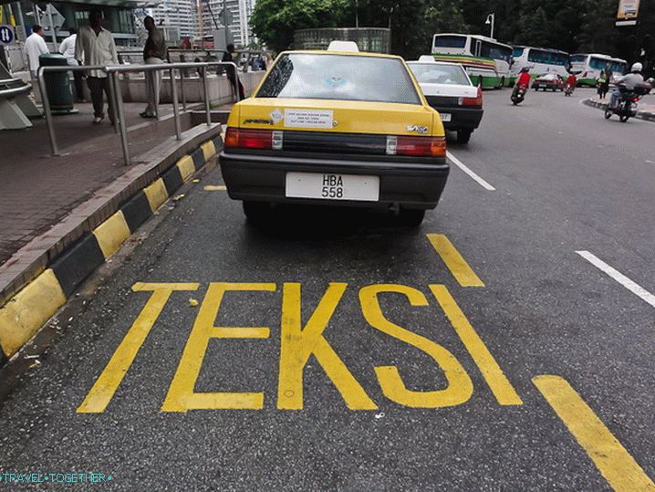Taxi u Kuala Lumpuru