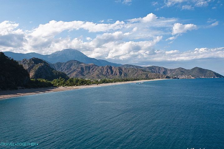 Obala Cirali. Plaže Olympos.