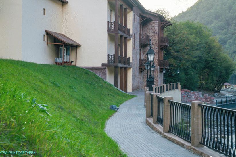 Moj Ruski etnografski centar u Rosa Khutor - trgovine, hoteli i područja za rekreaciju