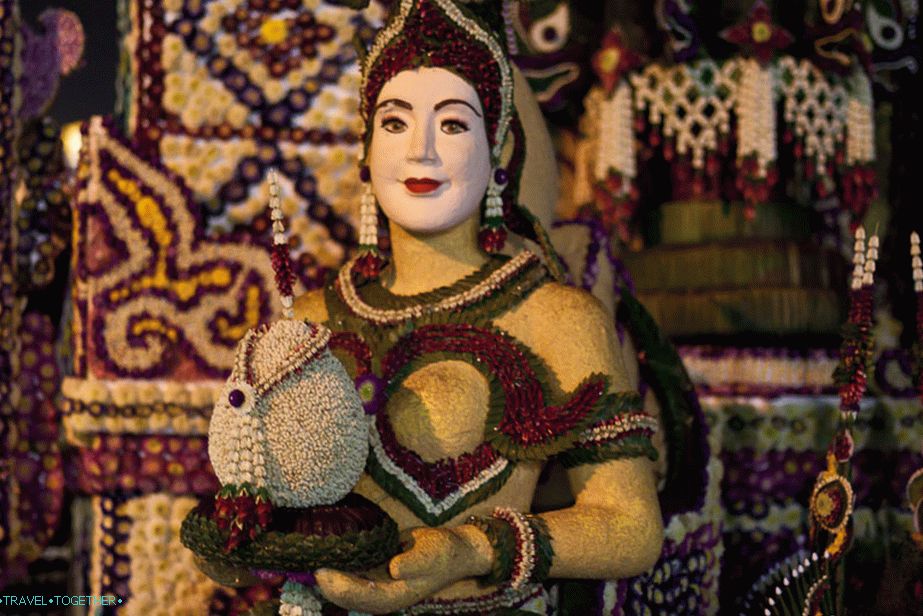 Festival cvijeća Tajlanda, cvjetne figure