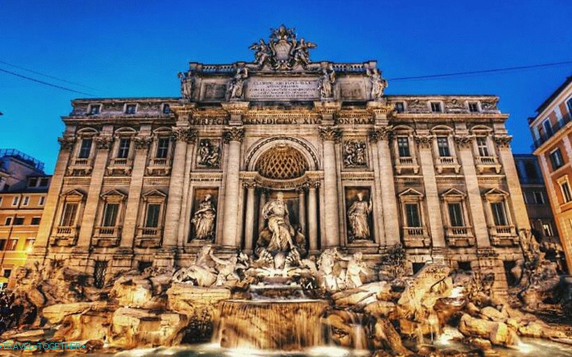 Skulpture fontane Trevi