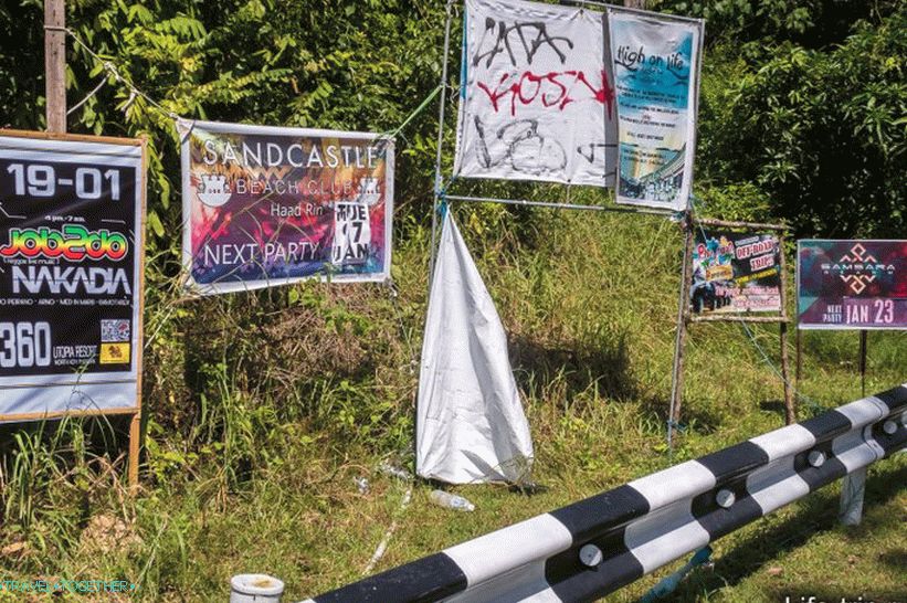Posteri su postavljeni po cijelom otoku