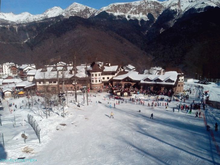 Rosa Khutor - hotelski kompleks uz rijeku Mzymta