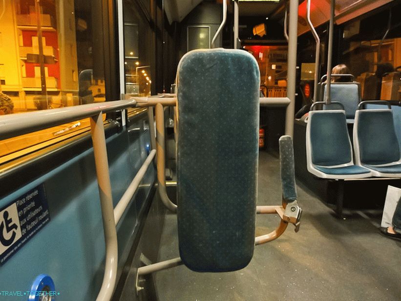 Unutar tramvaja u Grenobleu