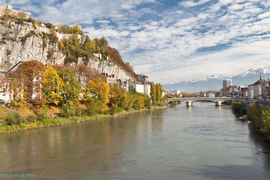 Obala rijeke Isere, gdje se nalazi bastilja Grenoblea