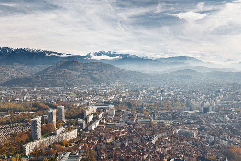 Grenoble iz drugog vidikovca Bastille