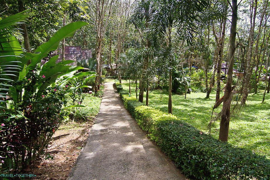 Staza od bungalova do ceste