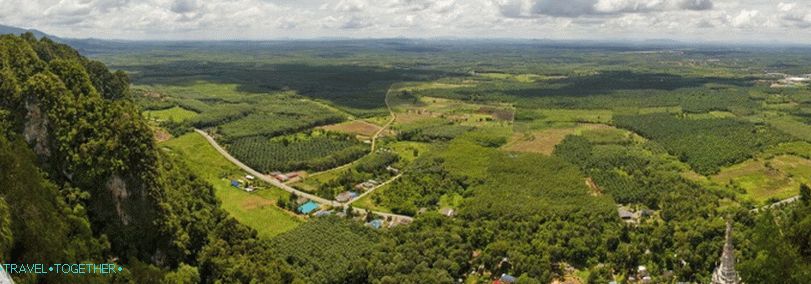 Panorama, preuzeta sa svete planine u Krabiju