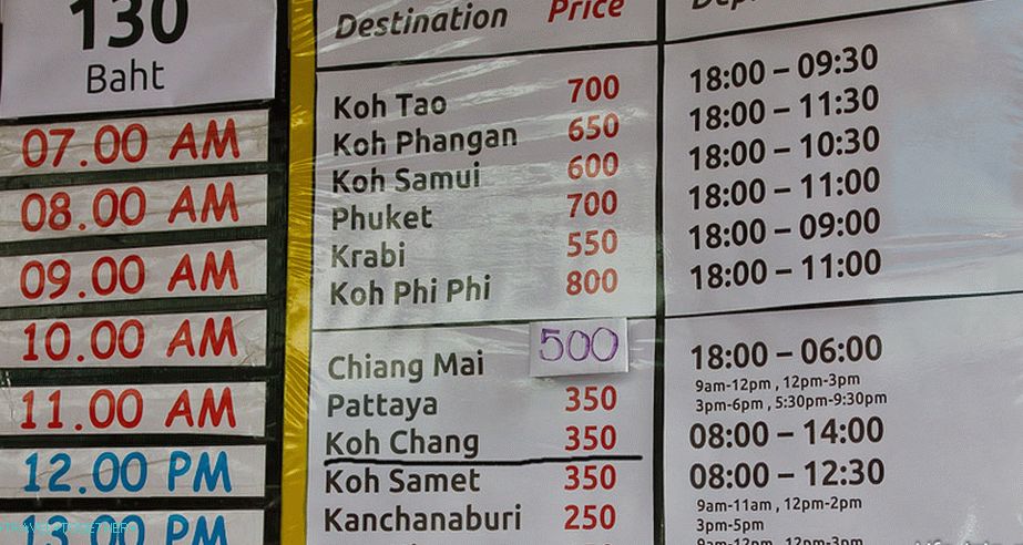 Transfer Bangkok - Koh Chang iz Khaosana