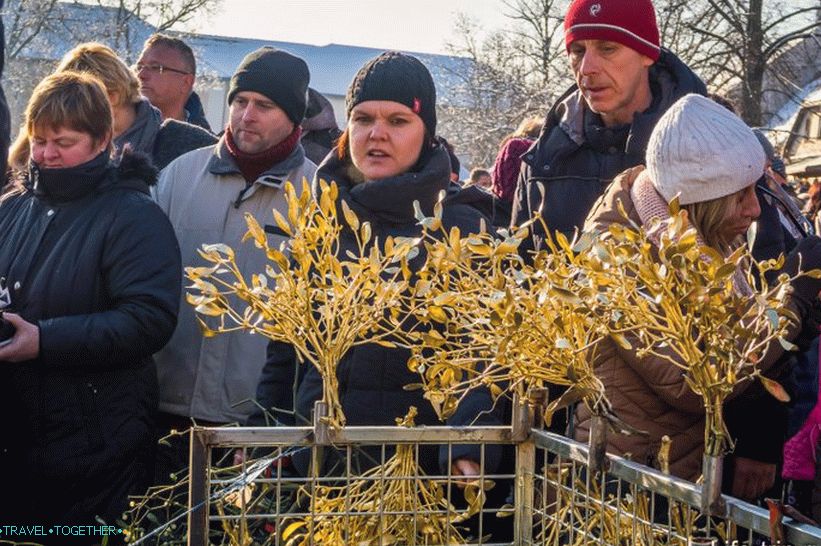 Posebno oslikane grane za Božić