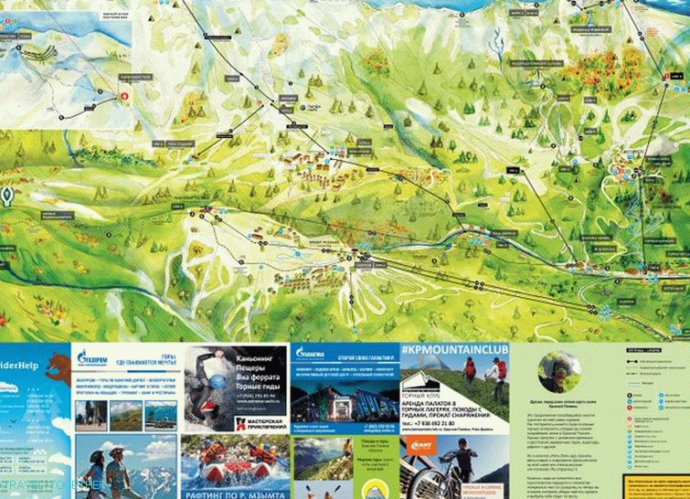 Letnja karta Krasnaya Polyana