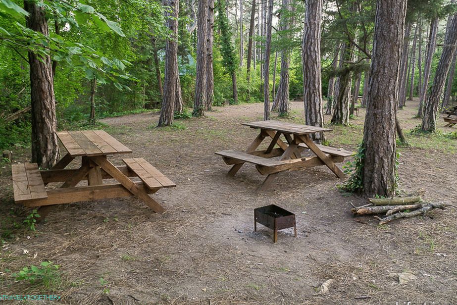 Glades su opremljeni stolovima i roštiljem