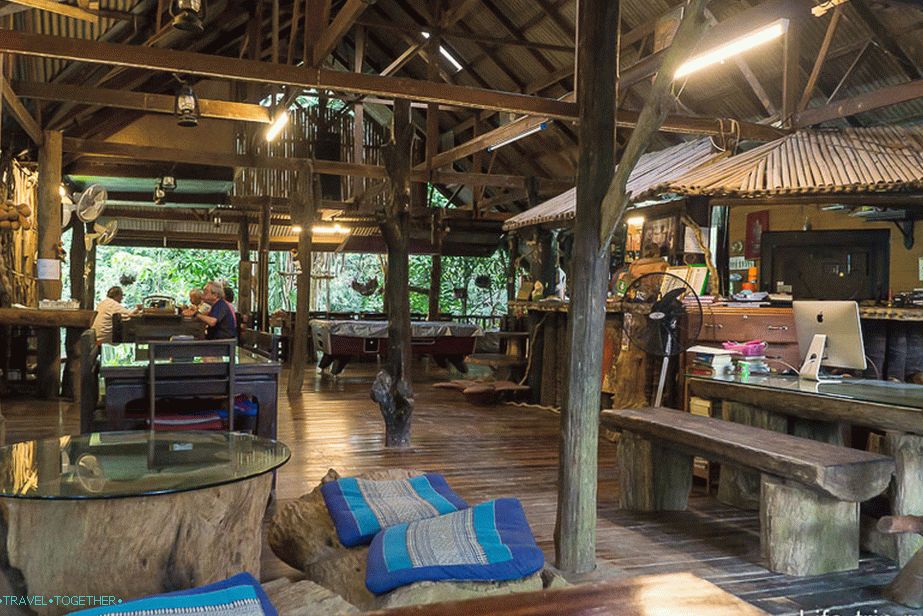 Lobby at Khaosok Treehouse Resort