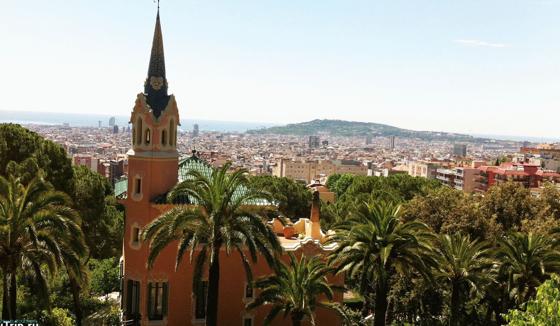 Pogled na Barcelonu od parka Guell