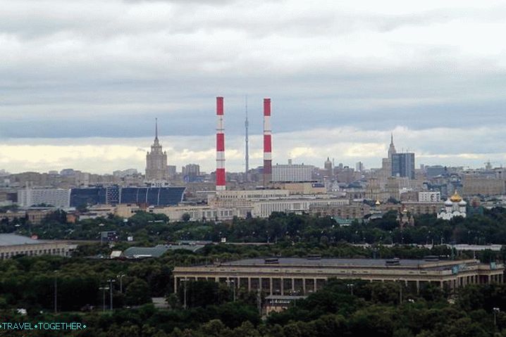 Moskva i moskovska regija, pogled s vrabaca