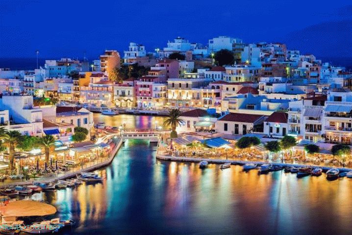 Grčka, noćna svjetla na Kreti