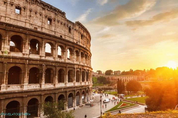 Italija, ili pogledajte Koloseum u Rimu
