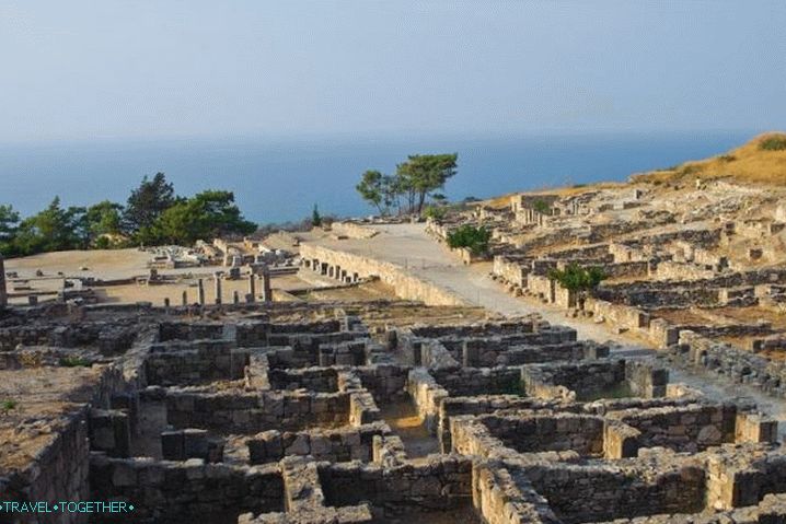 Grčka, drevni grad Kamiros