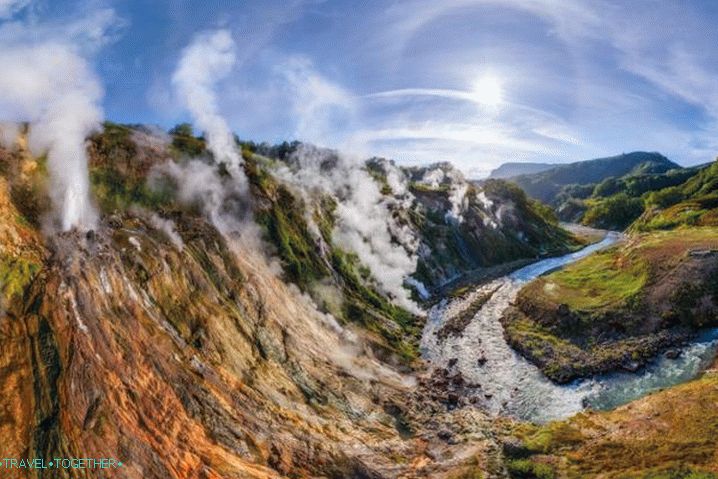 Kamčatka, dolina gejzira