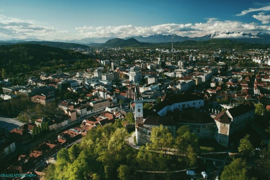 Pogled na Ljubljanski dvorac