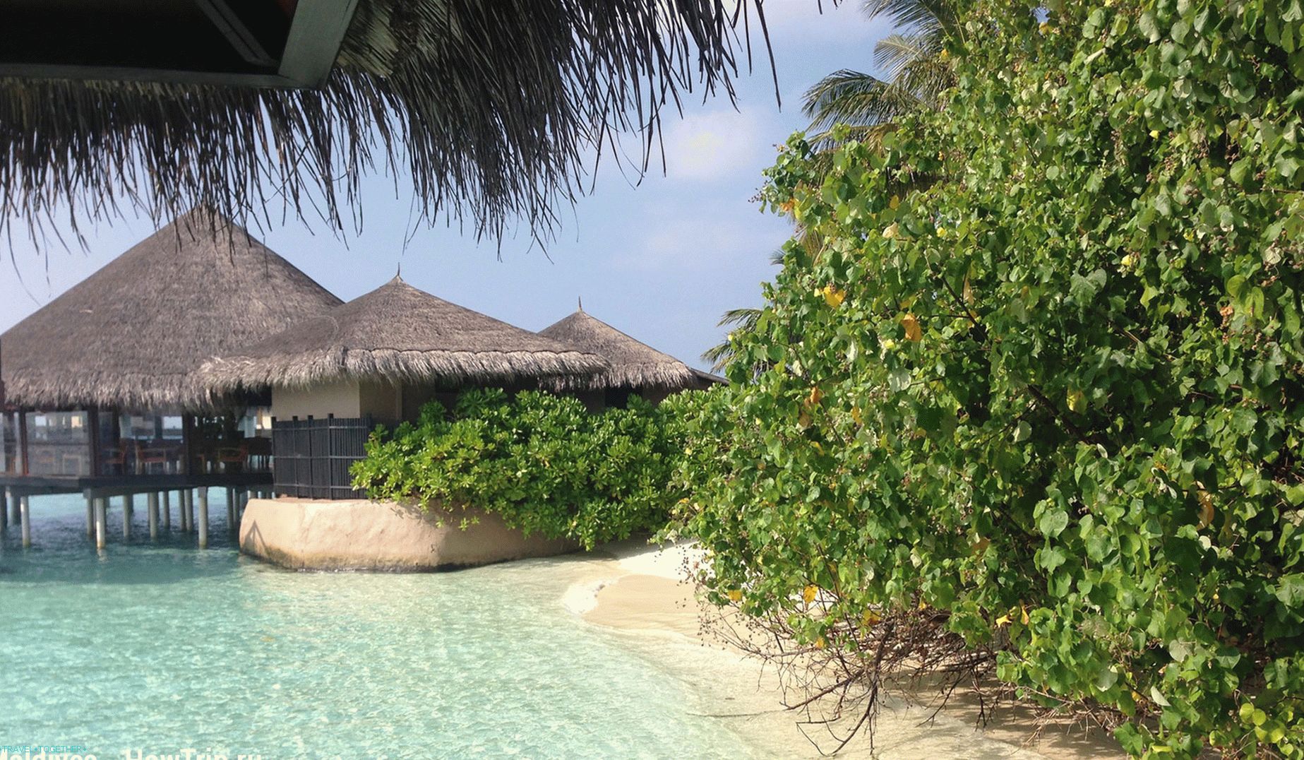 Pogled iz hotela na Maldivima
