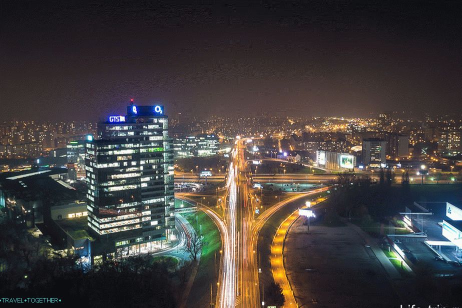 Pogled s vidikovca u smjeru spavaonice Petrzalka