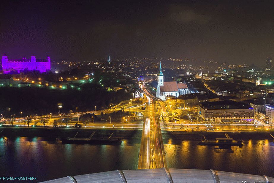 Pogled prema Starom gradu i Bratislavskom dvorcu