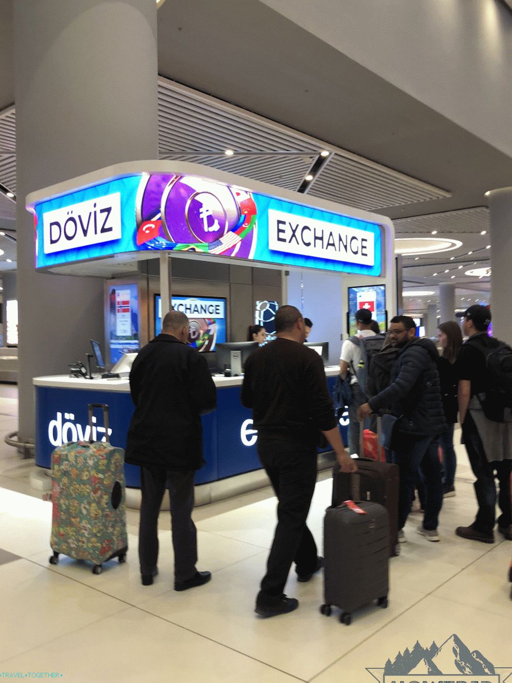 Mjenjačnica na novoj zračnoj luci u Istanbulu