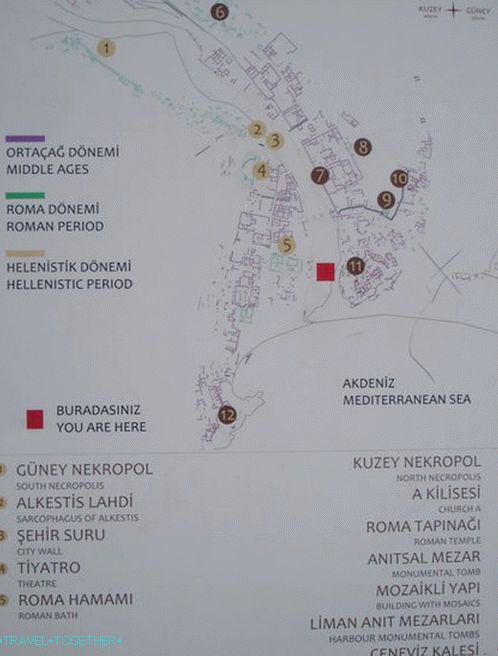 Olympos. Turska. Karta.