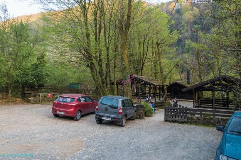 Orekhovsky vodopad u Sočiju - piknik u prirodi