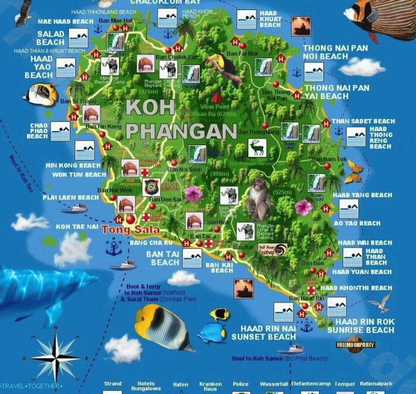 Otok Koh Phangan u Tajlandu