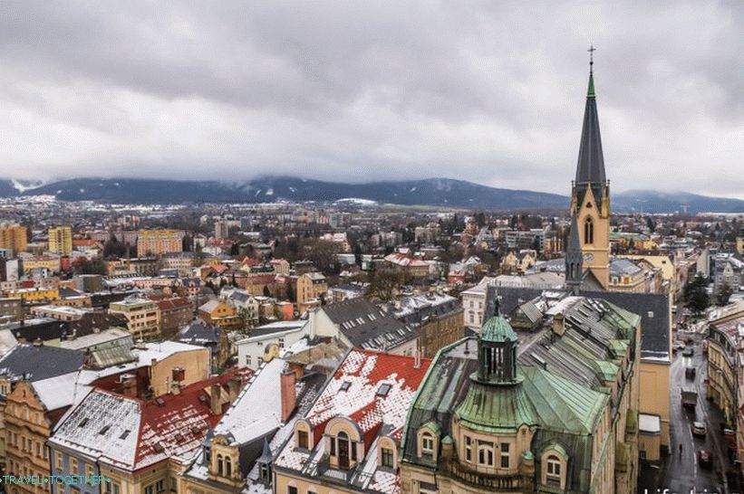 Liberec je mali gradić, većina je na fotografiji