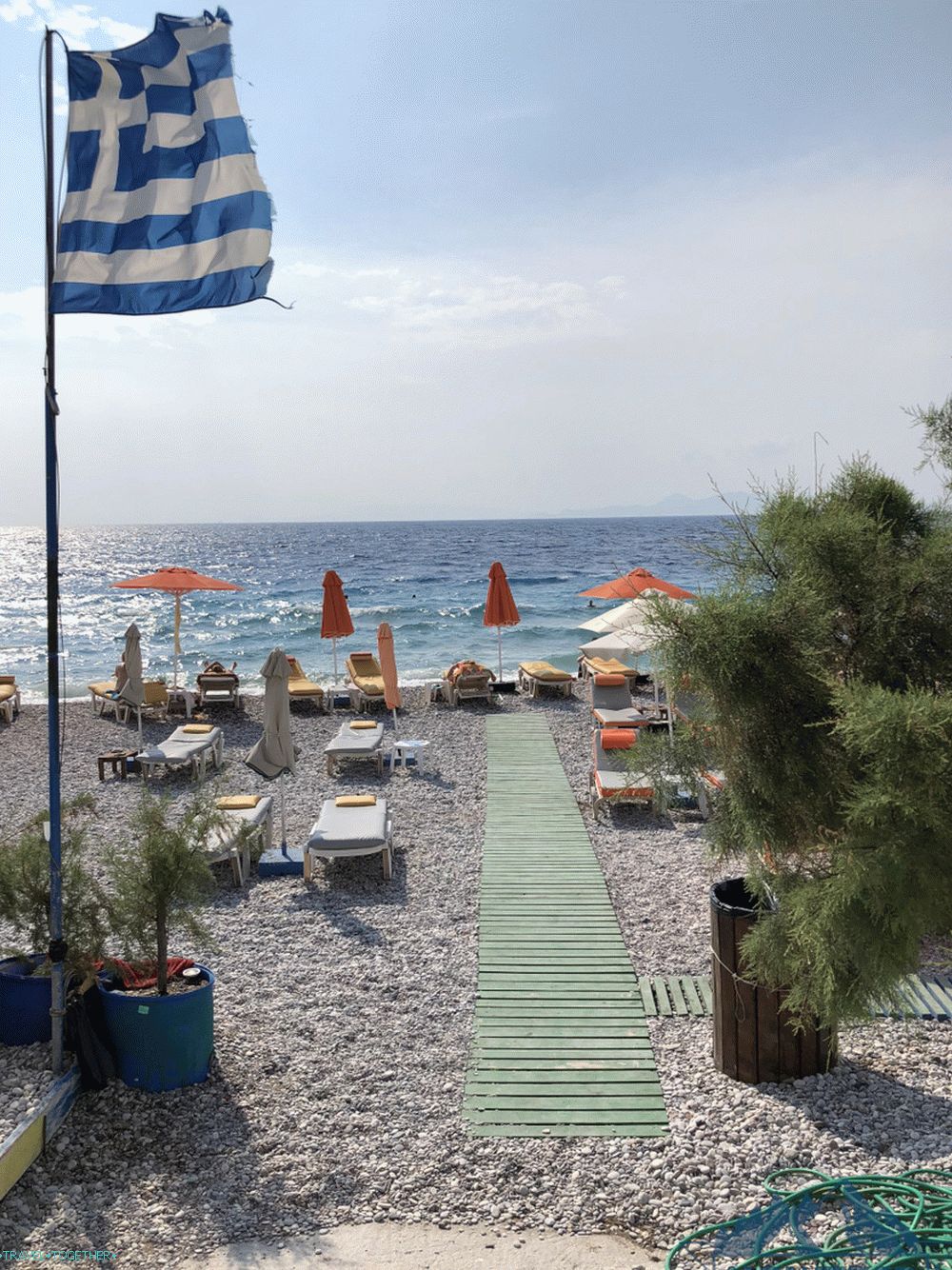 Šljunčana plaža na Rodosu