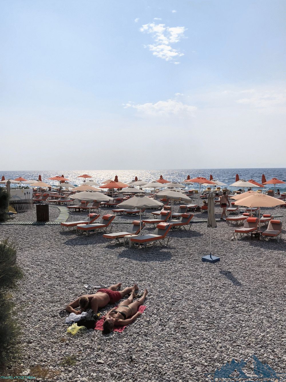 Šljunčana plaža na Rodosu